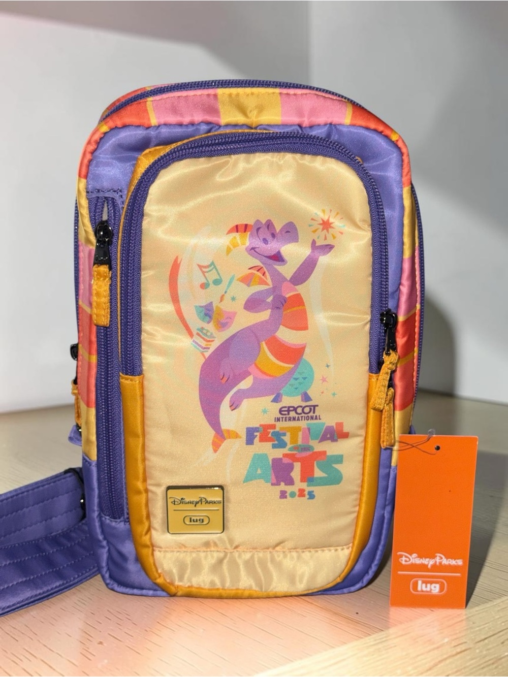 Lug Disney Parks EPCOT Festival of the Arts Figment Tailback Crossbody Bag